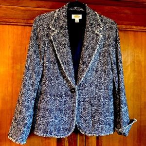 Talbots tweed blazer EUC